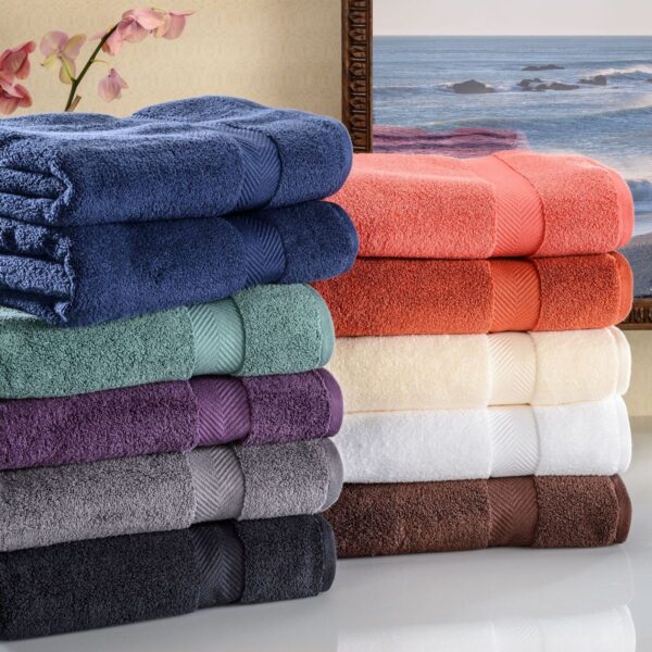 6 Piece Egyptian Cotton Combed Towel Set