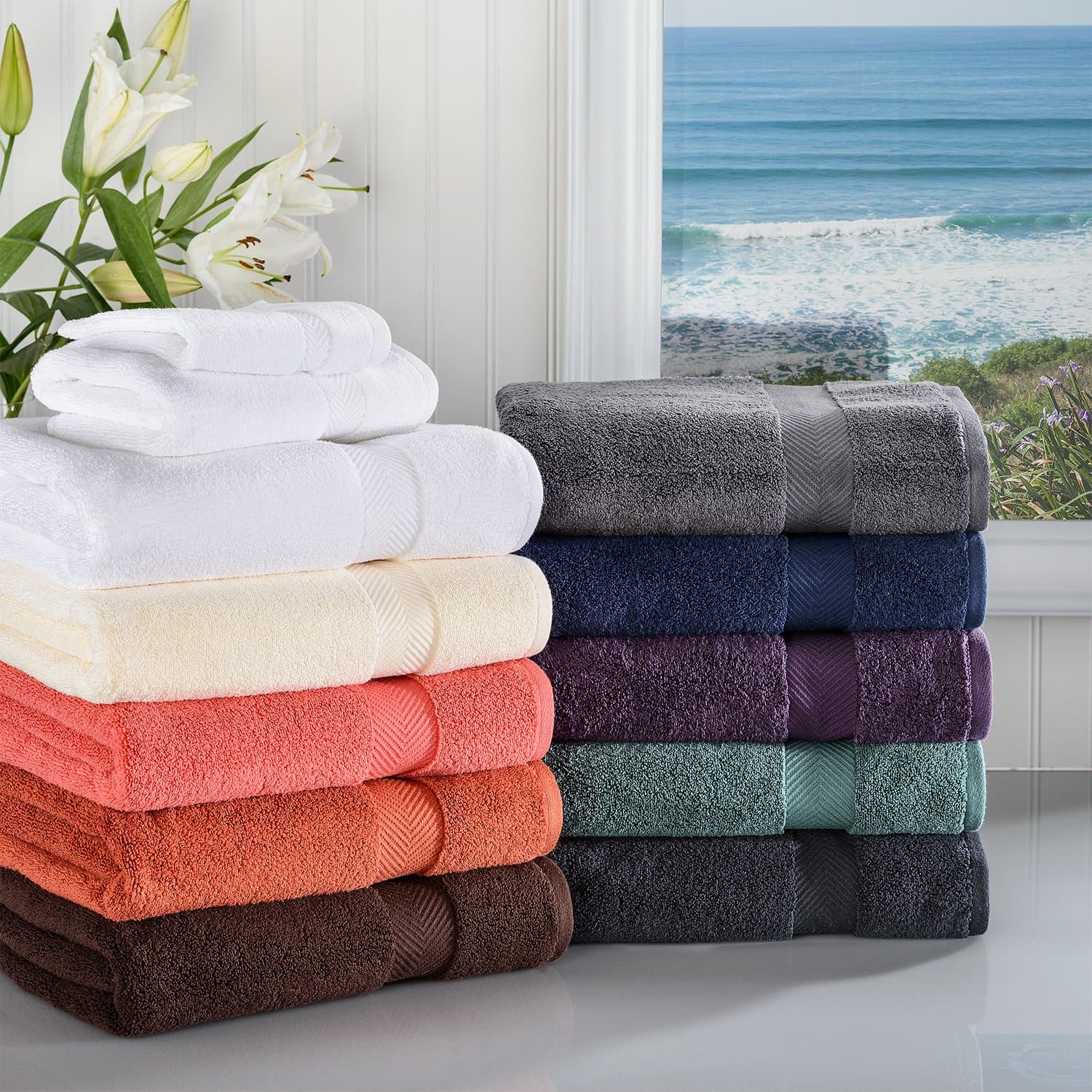 Smart Dry Combed Cotton Bath Sheet Towel Pack Of 2