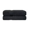 black bath sheet