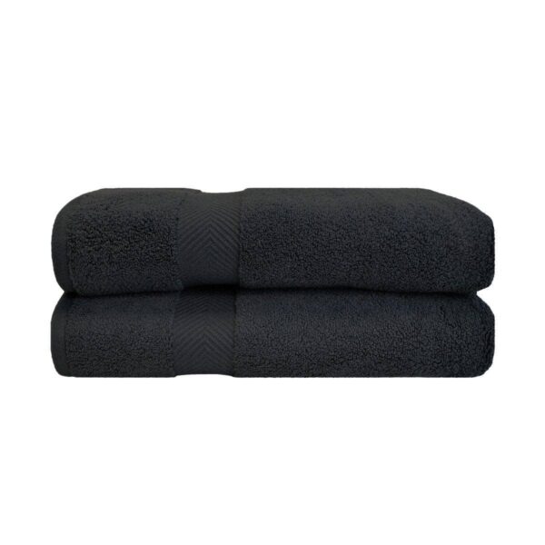 black bath sheet