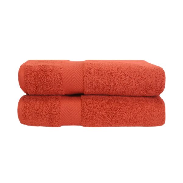 red bath sheet