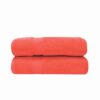 coral bath sheet