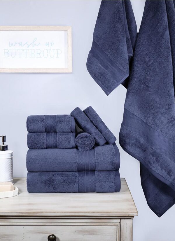 Turkish Cotton Assorted 9-Piece Towel Set by Superior - Image 3