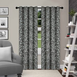 blackout curtains nickel black