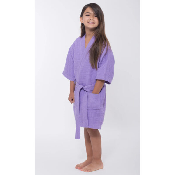 lavender kids bathrobe